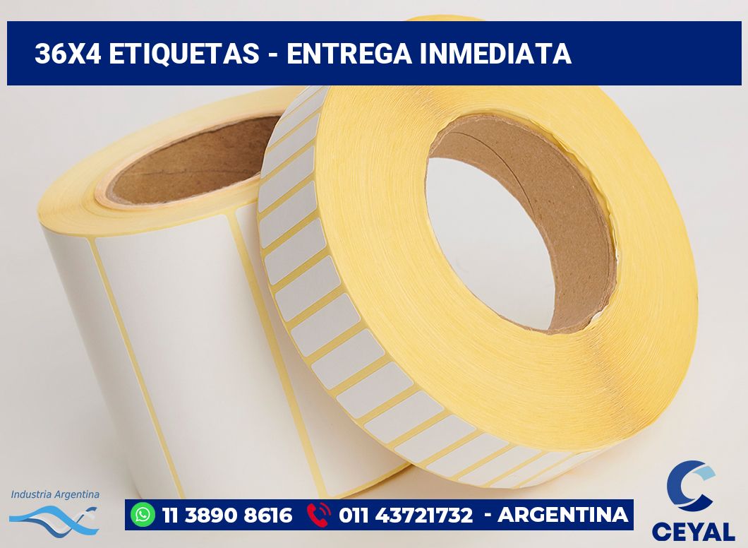 36x4 Etiquetas