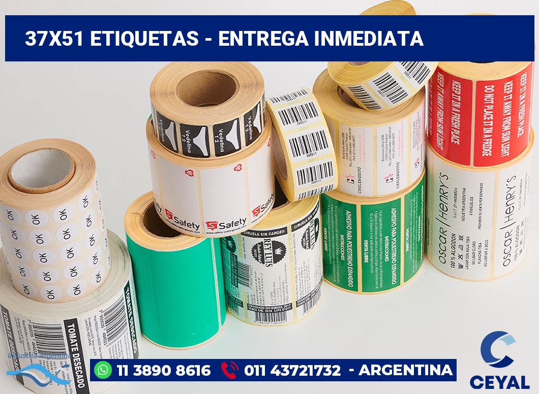 37x51 Etiquetas