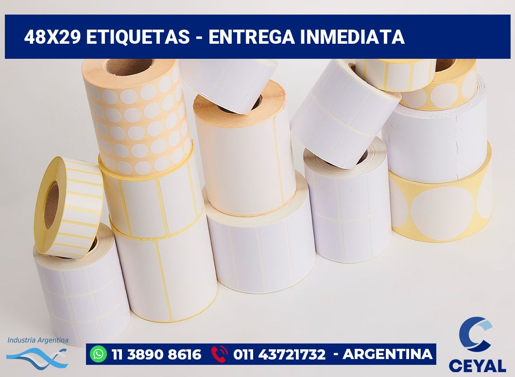 48×29 Etiquetas