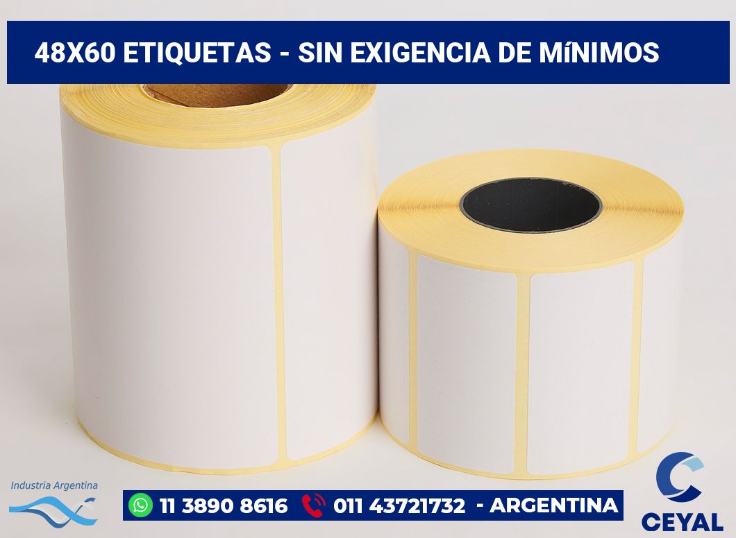 48×60 Etiquetas