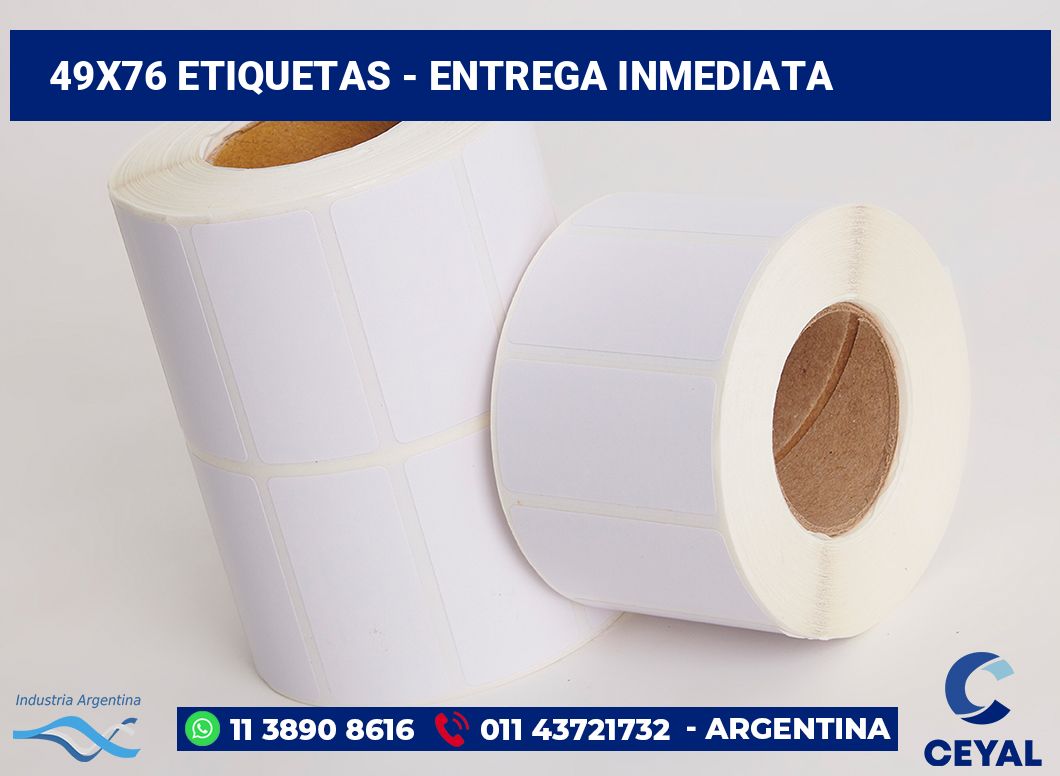 49x76 Etiquetas