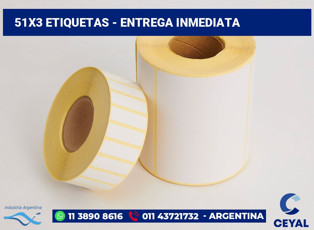 51x3 Etiquetas