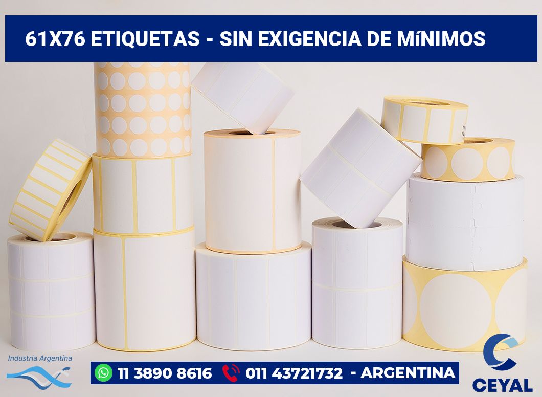 61x76 Etiquetas