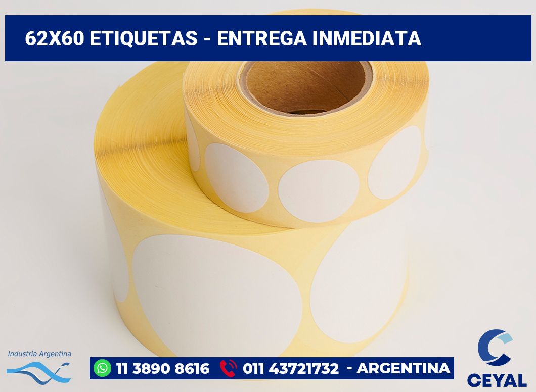 62x60 Etiquetas