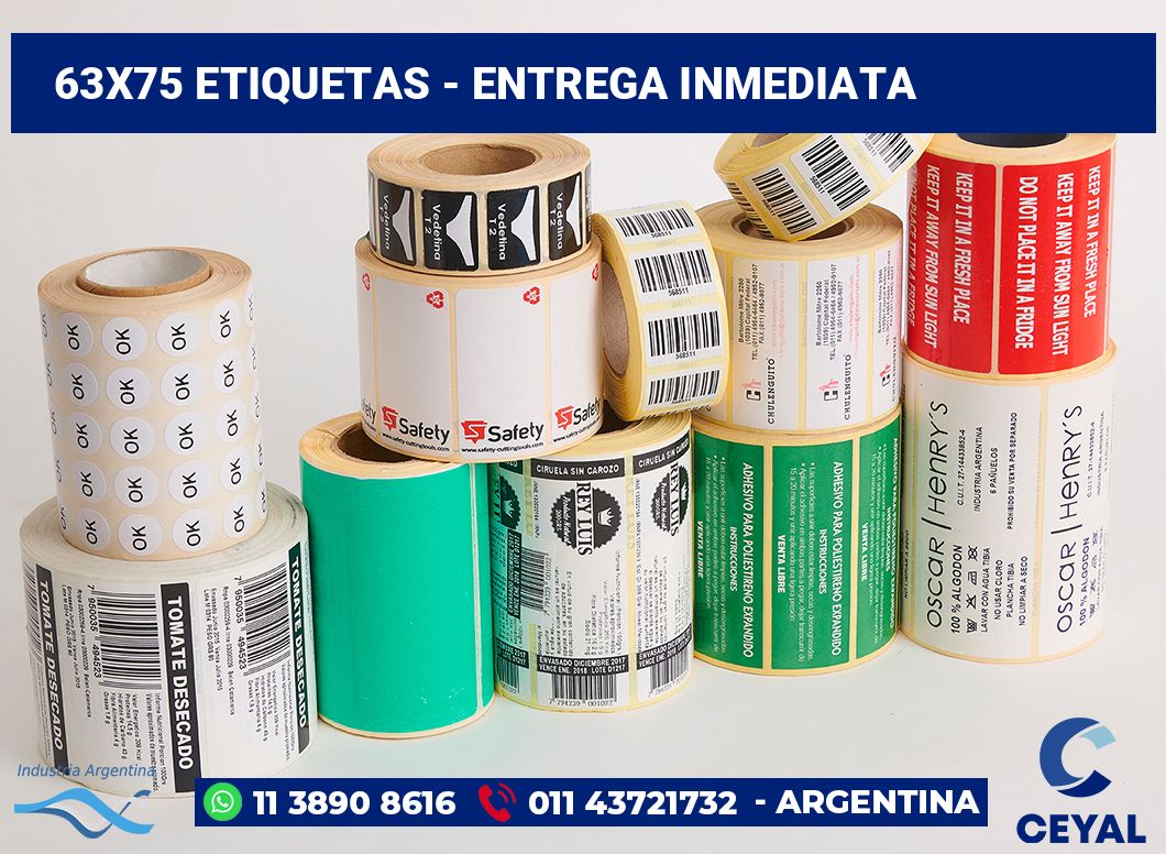 63x75 Etiquetas