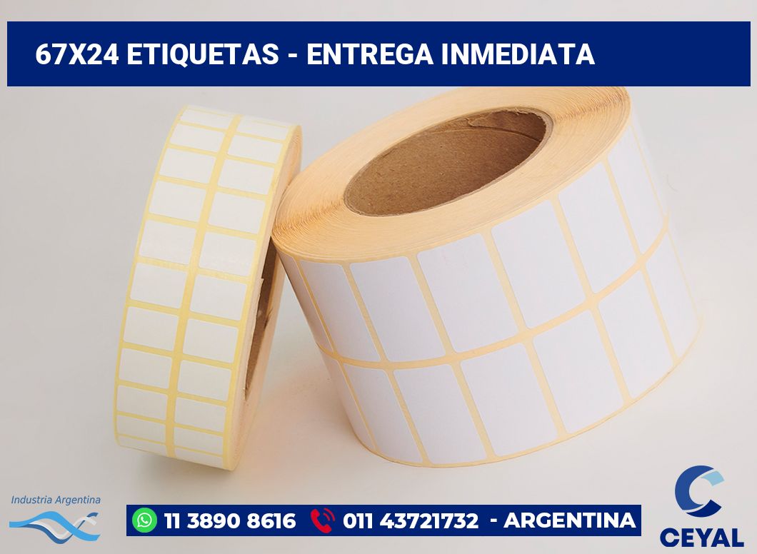 67x24 Etiquetas