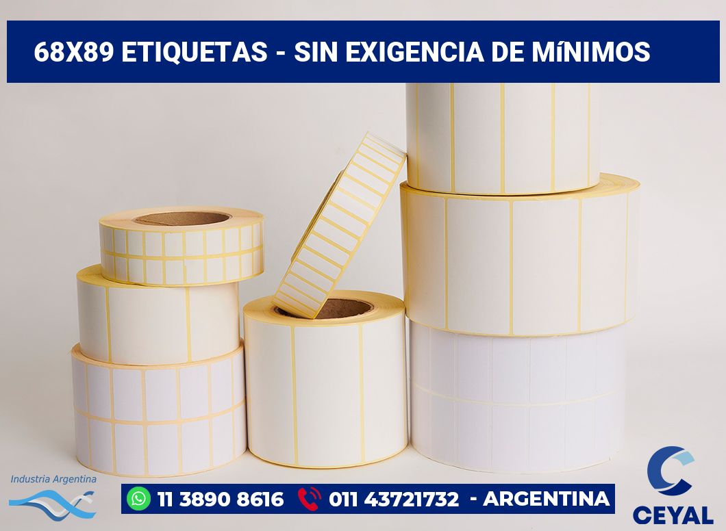 68x89 Etiquetas