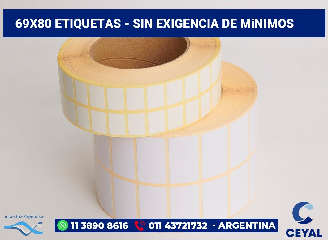 69×80 Etiquetas