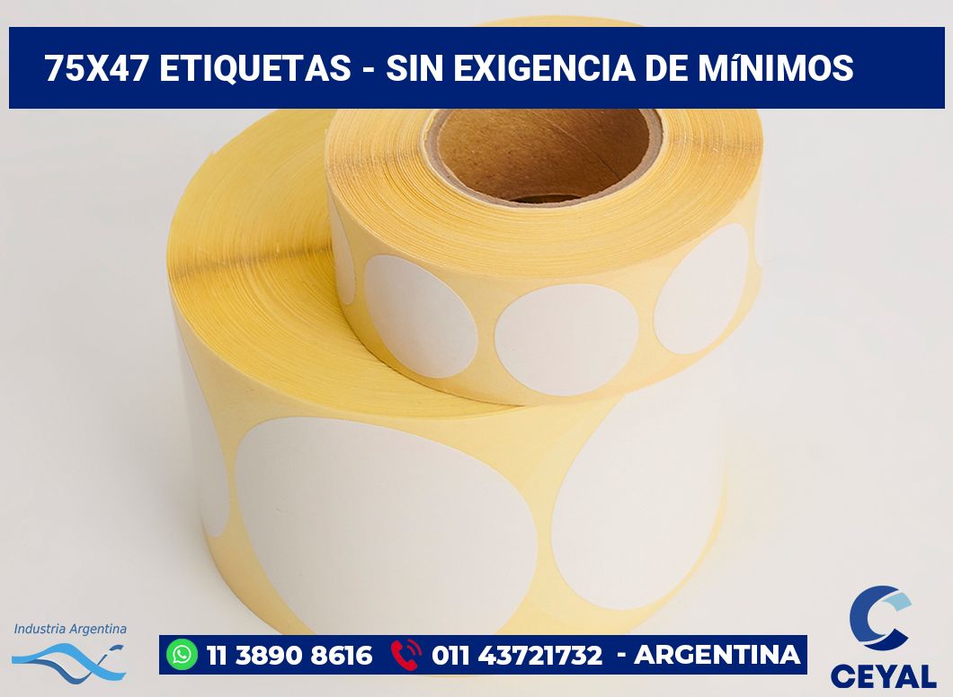 75x47 Etiquetas