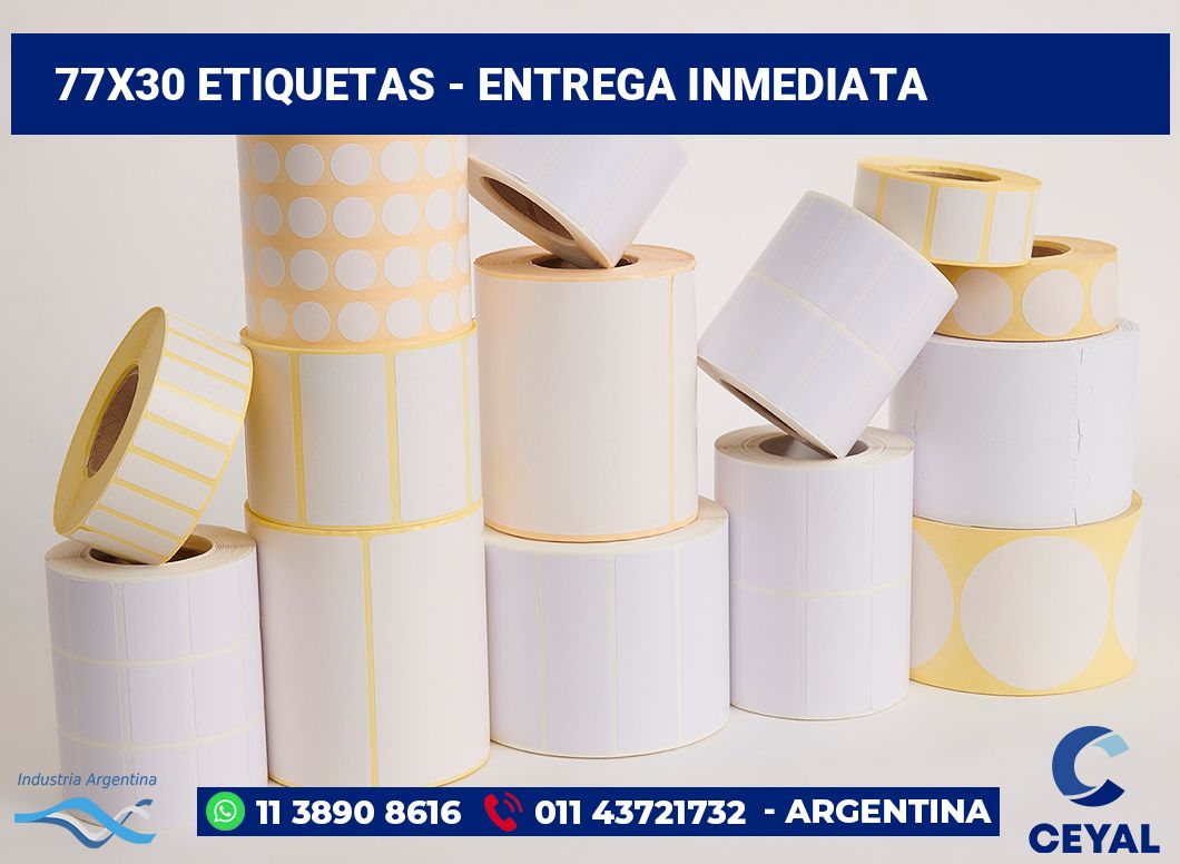 77×30 Etiquetas