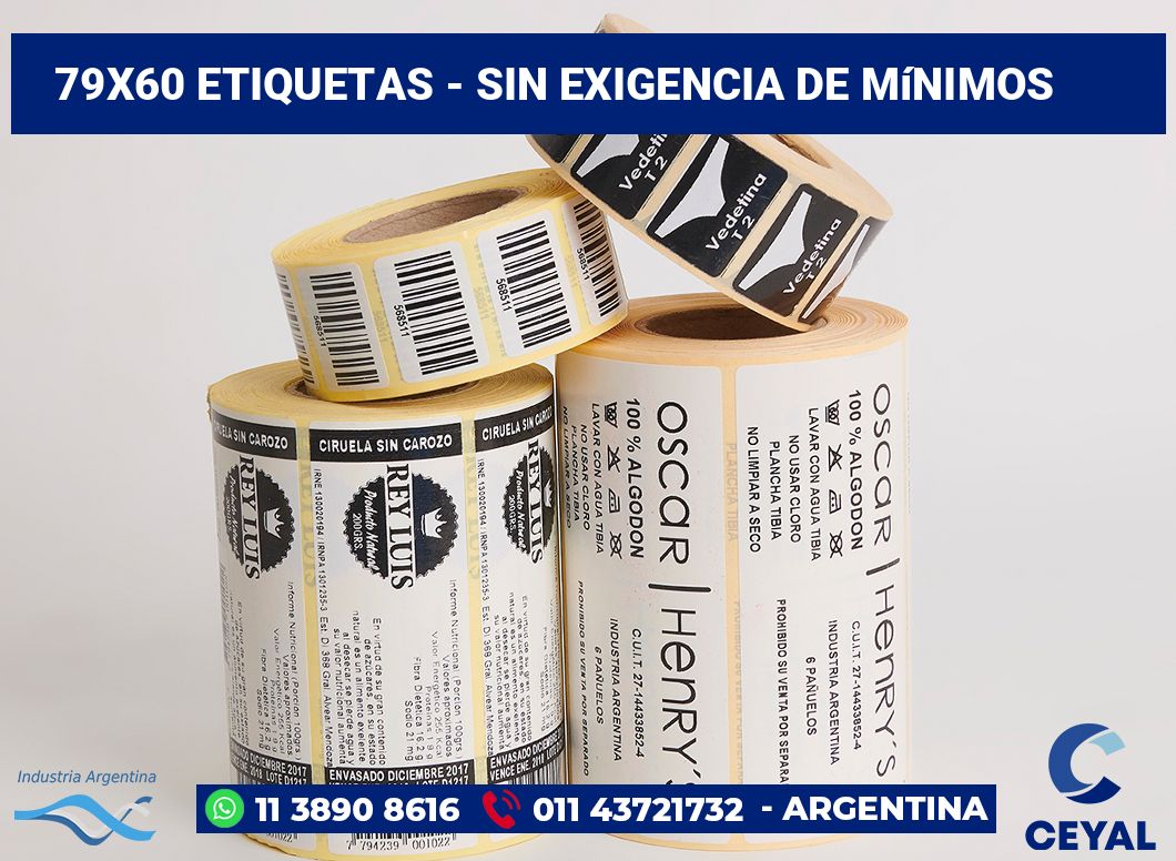 79×60 Etiquetas