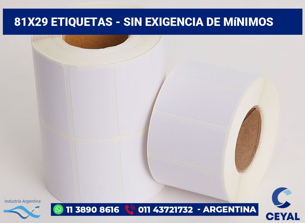 81×29 Etiquetas