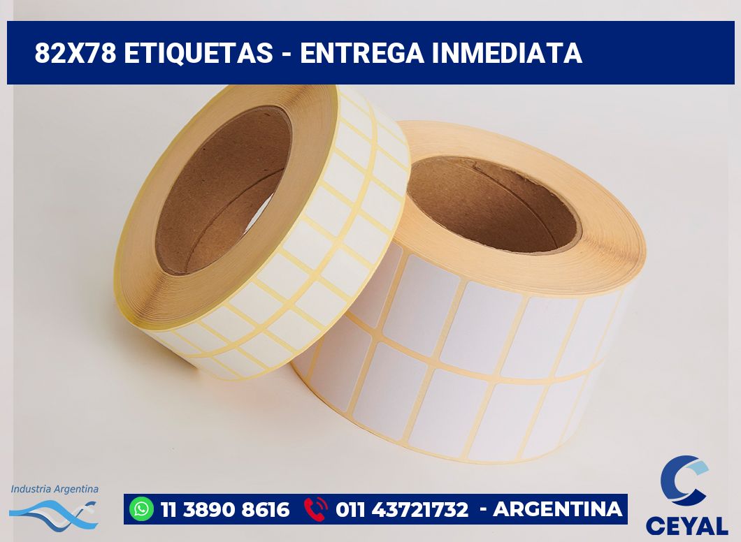 82x78 Etiquetas