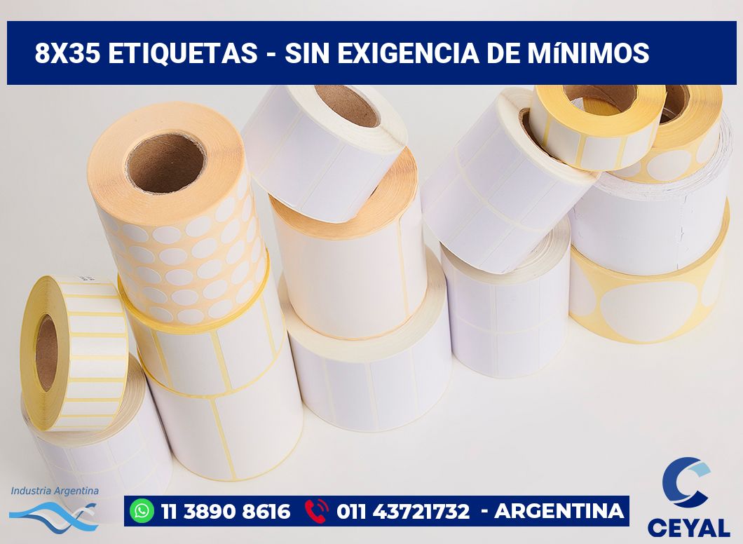 8×35 Etiquetas