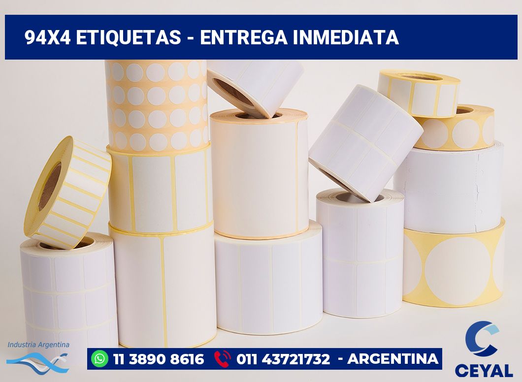 94x4 Etiquetas