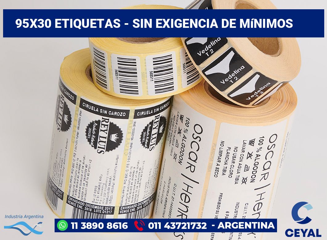 95×30 Etiquetas