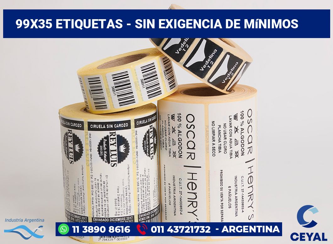 99x35 Etiquetas