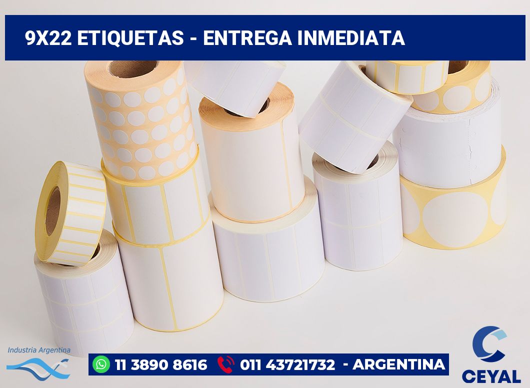 9×22 Etiquetas