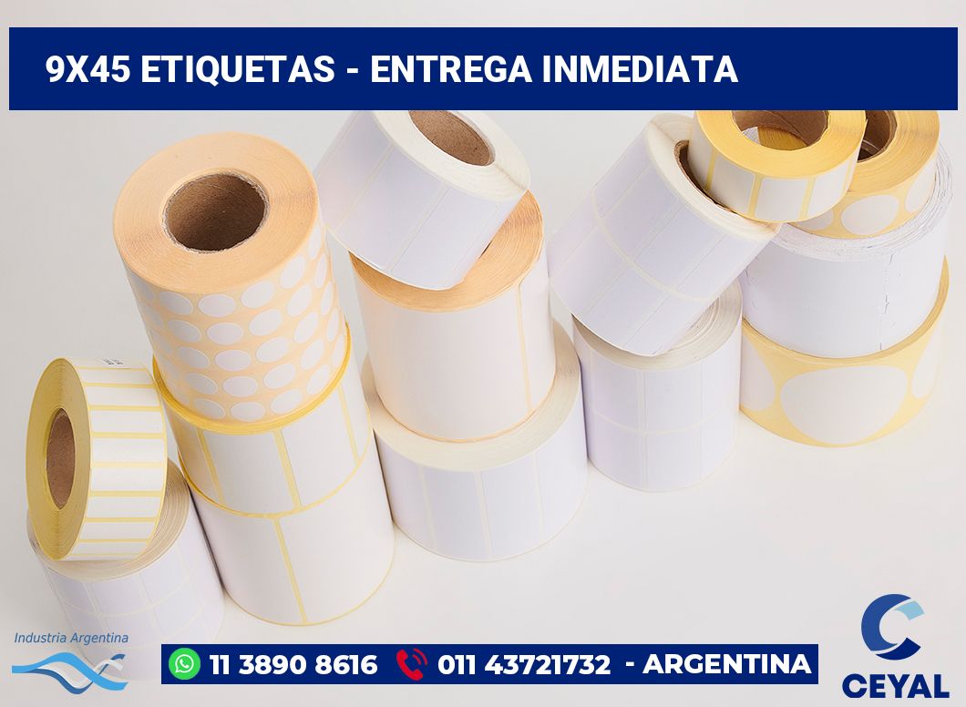 9×45 Etiquetas