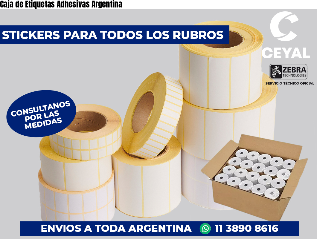 Caja de Etiquetas Adhesivas Argentina