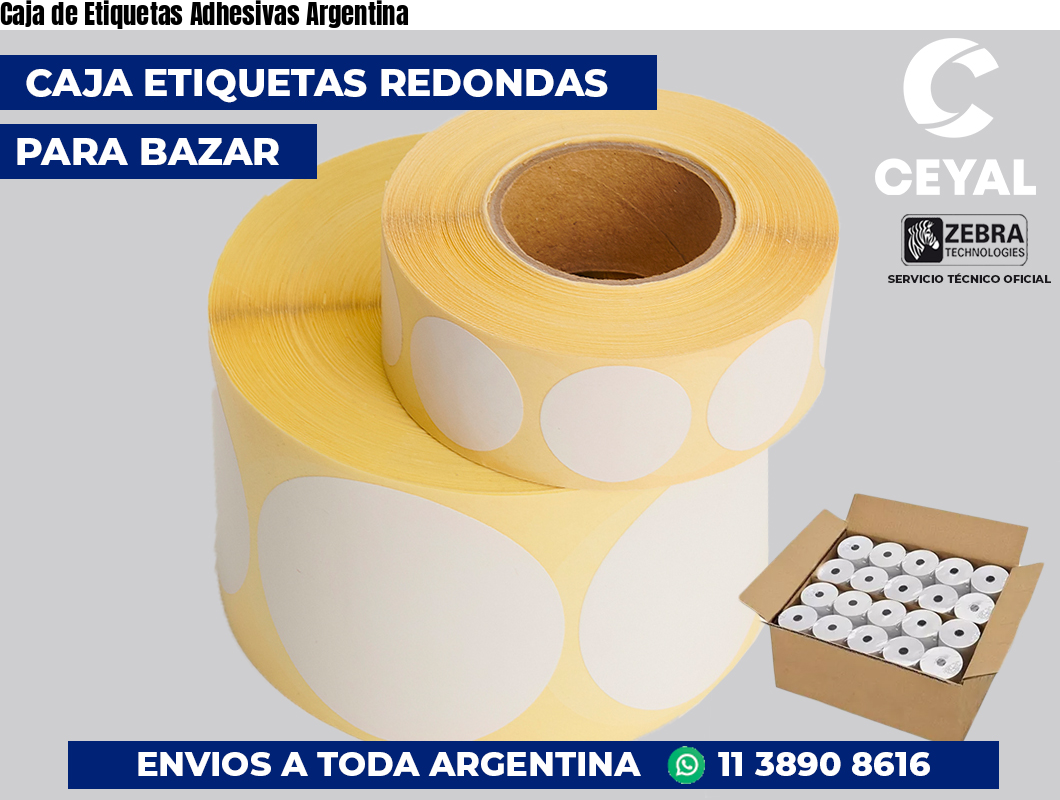 Caja de Etiquetas Adhesivas Argentina