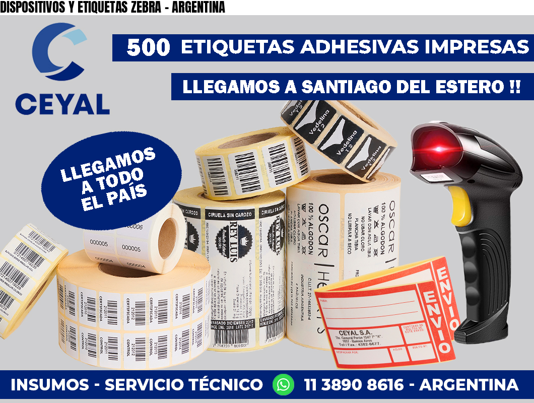 DISPOSITIVOS Y ETIQUETAS ZEBRA - ARGENTINA