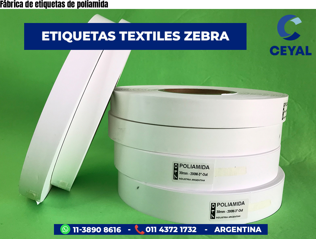 Fábrica de etiquetas de poliamida