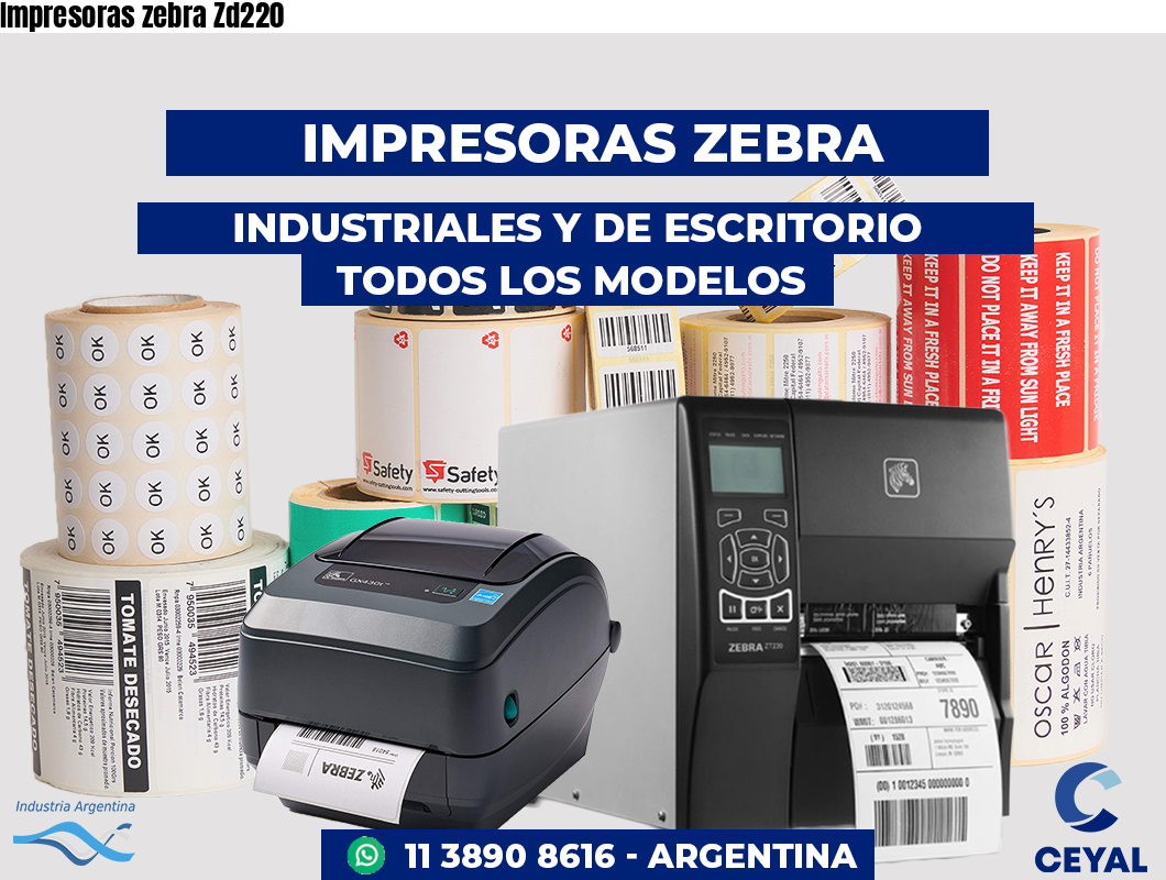 Impresoras zebra Zd220