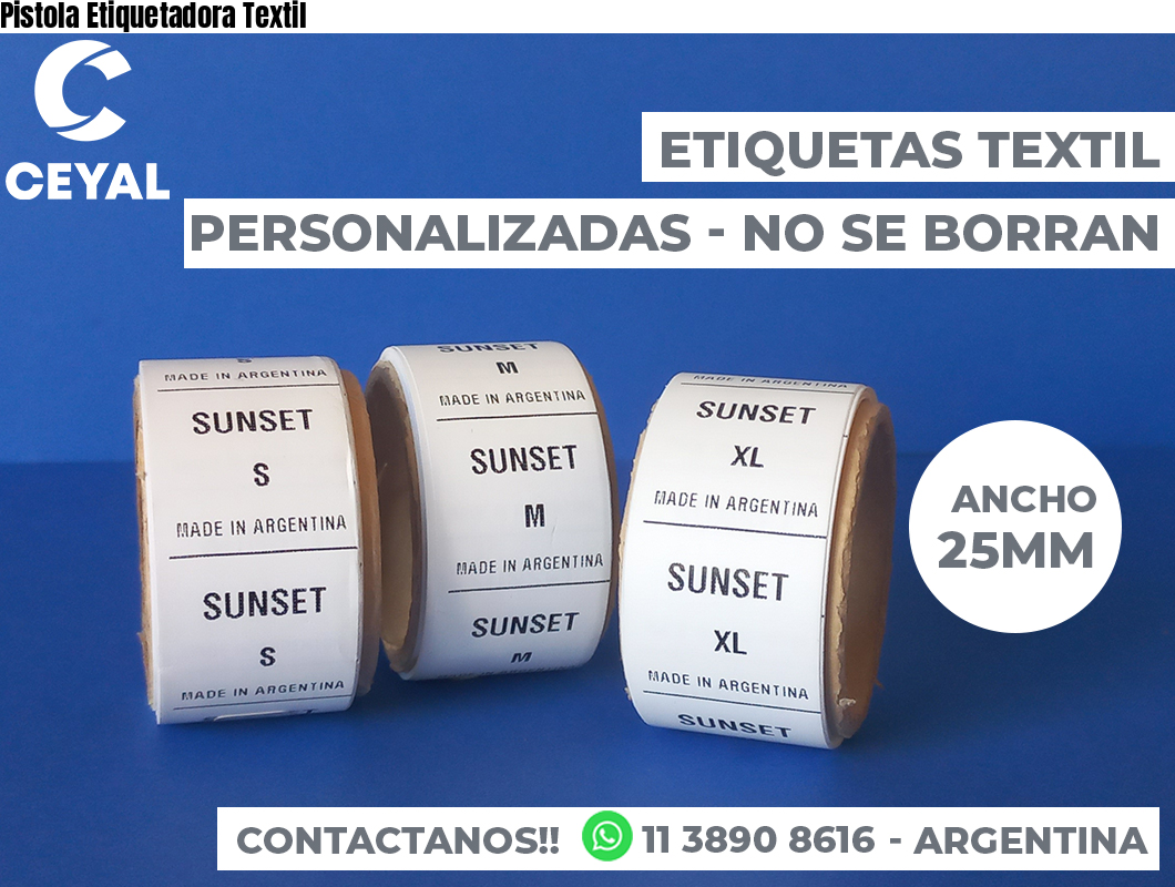 Pistola Etiquetadora Textil