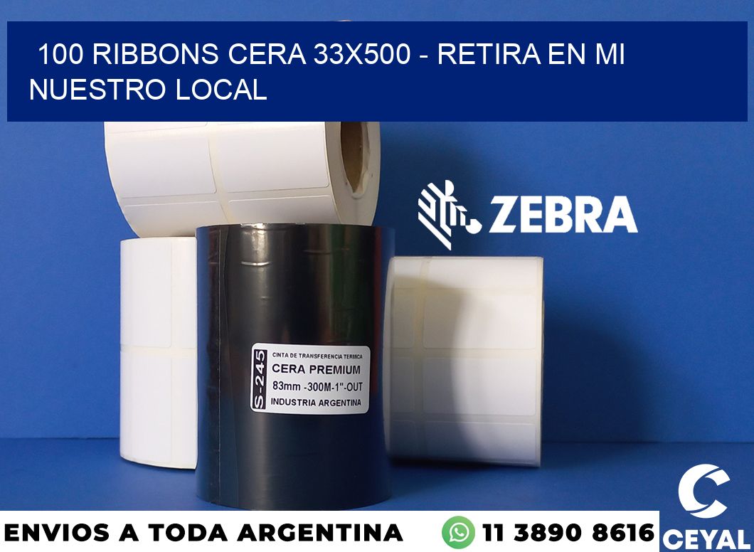 100 Ribbons cera 33x500 - retira en mi nuestro local