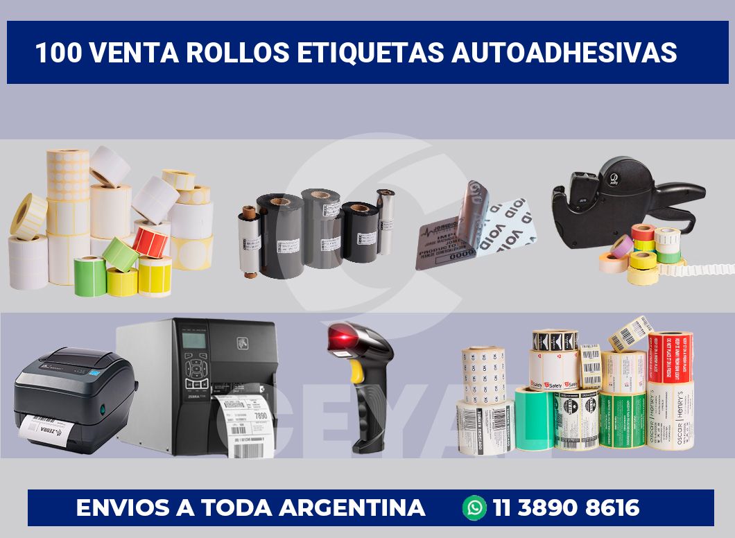 100 Venta rollos etiquetas autoadhesivas