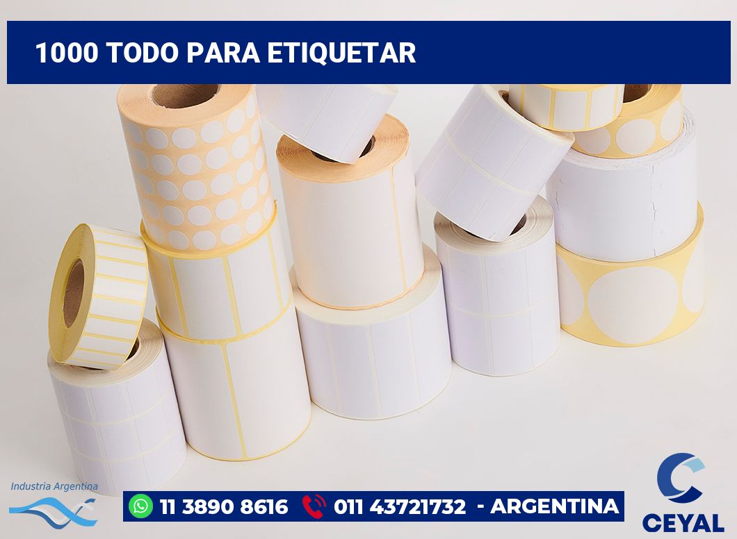 1000 Todo para etiquetar