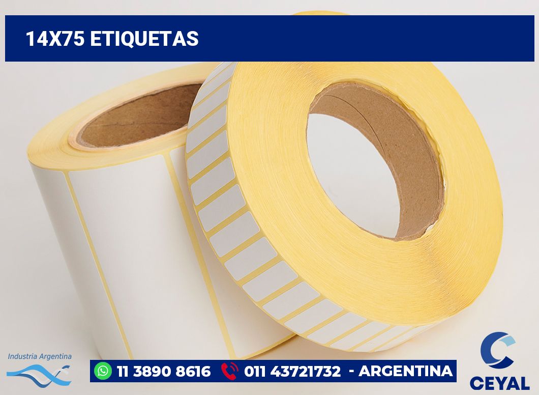14x75 Etiquetas