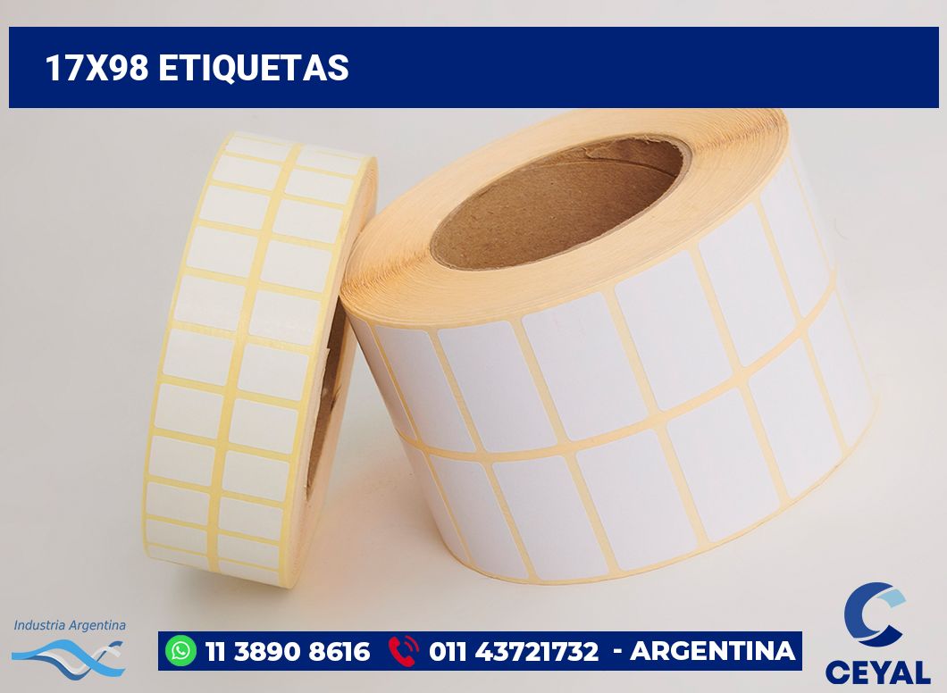 17x98 Etiquetas