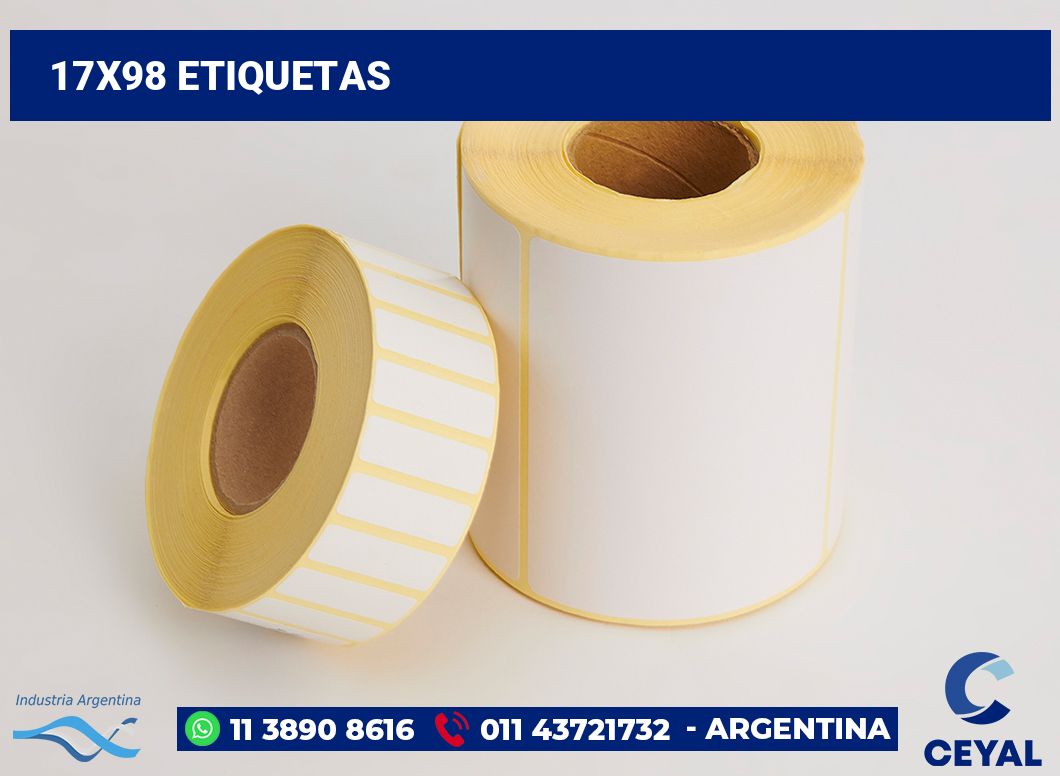 17x98 Etiquetas