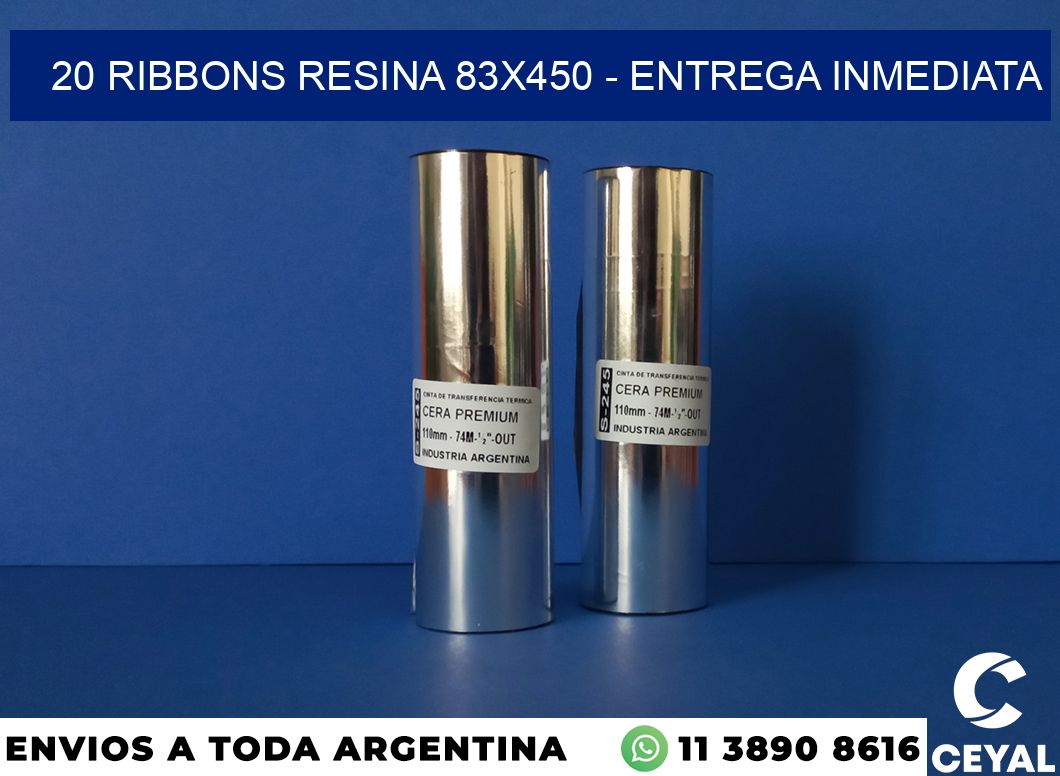 20 Ribbons resina 83×450 – Entrega inmediata