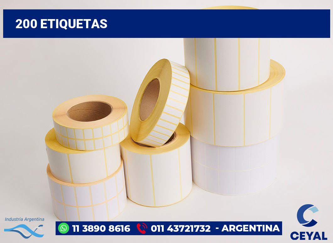 200 Etiquetas