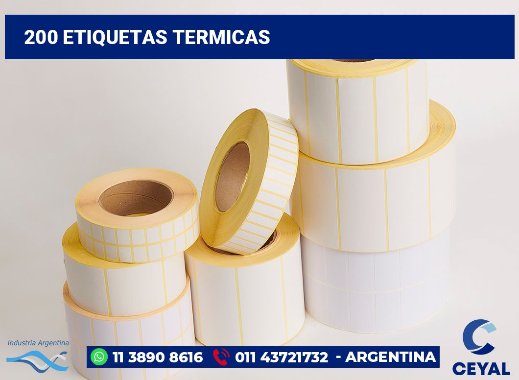200 Etiquetas termicas