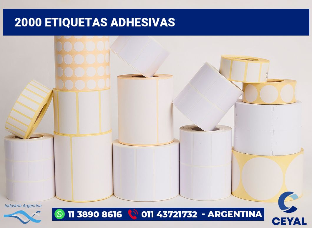 2000 Etiquetas adhesivas