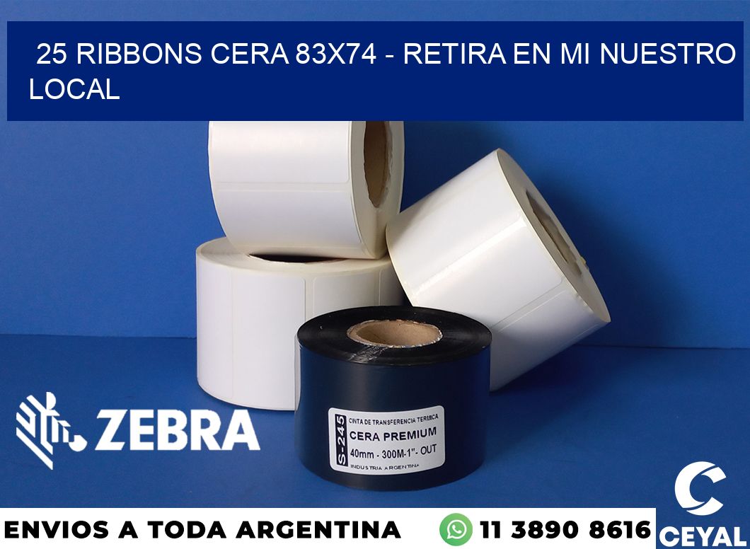 25 Ribbons cera 83x74 - retira en mi nuestro local