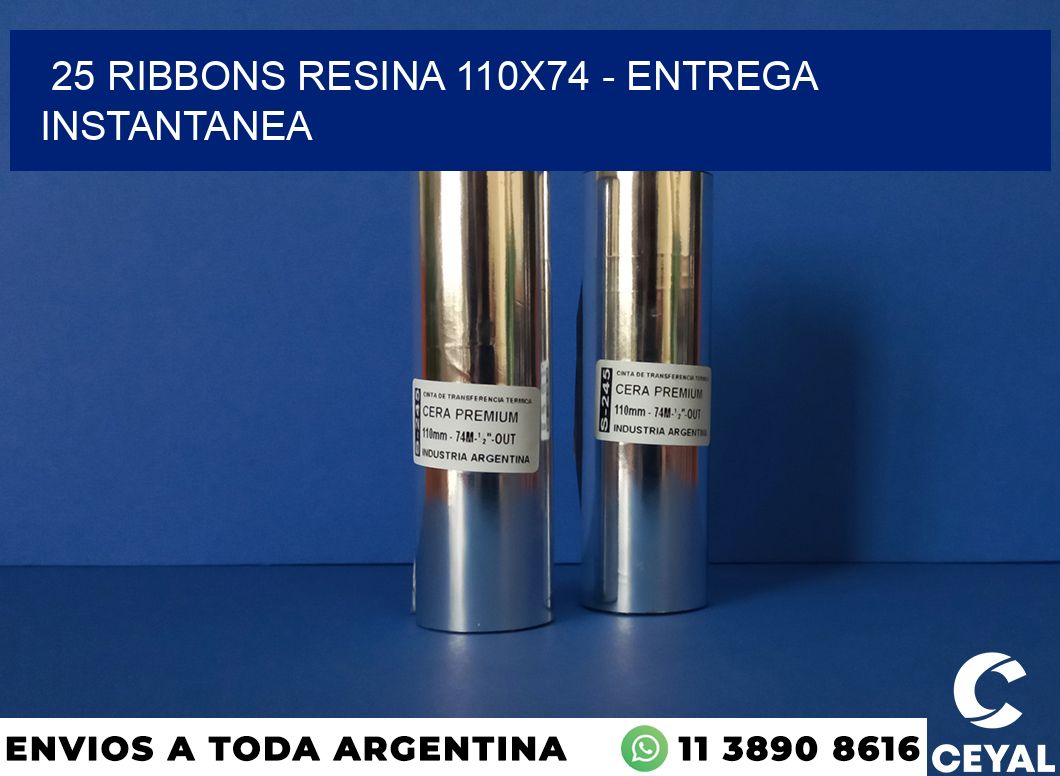 25 Ribbons resina 110×74 – entrega instantanea