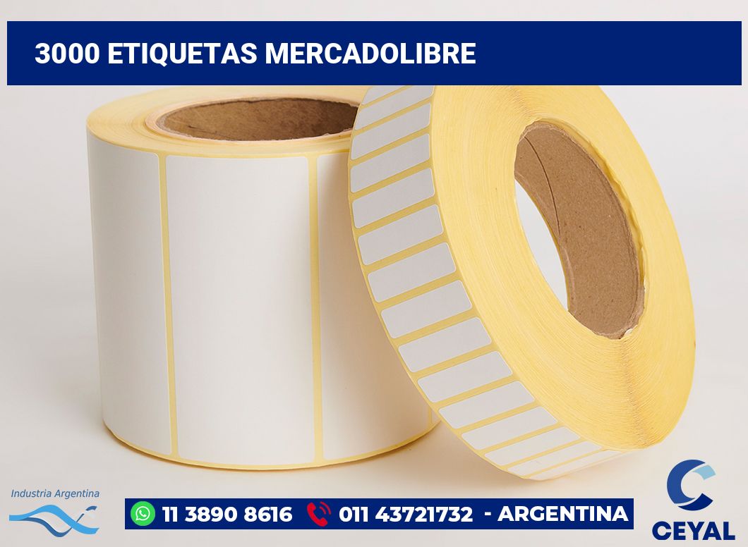 3000 Etiquetas mercadolibre