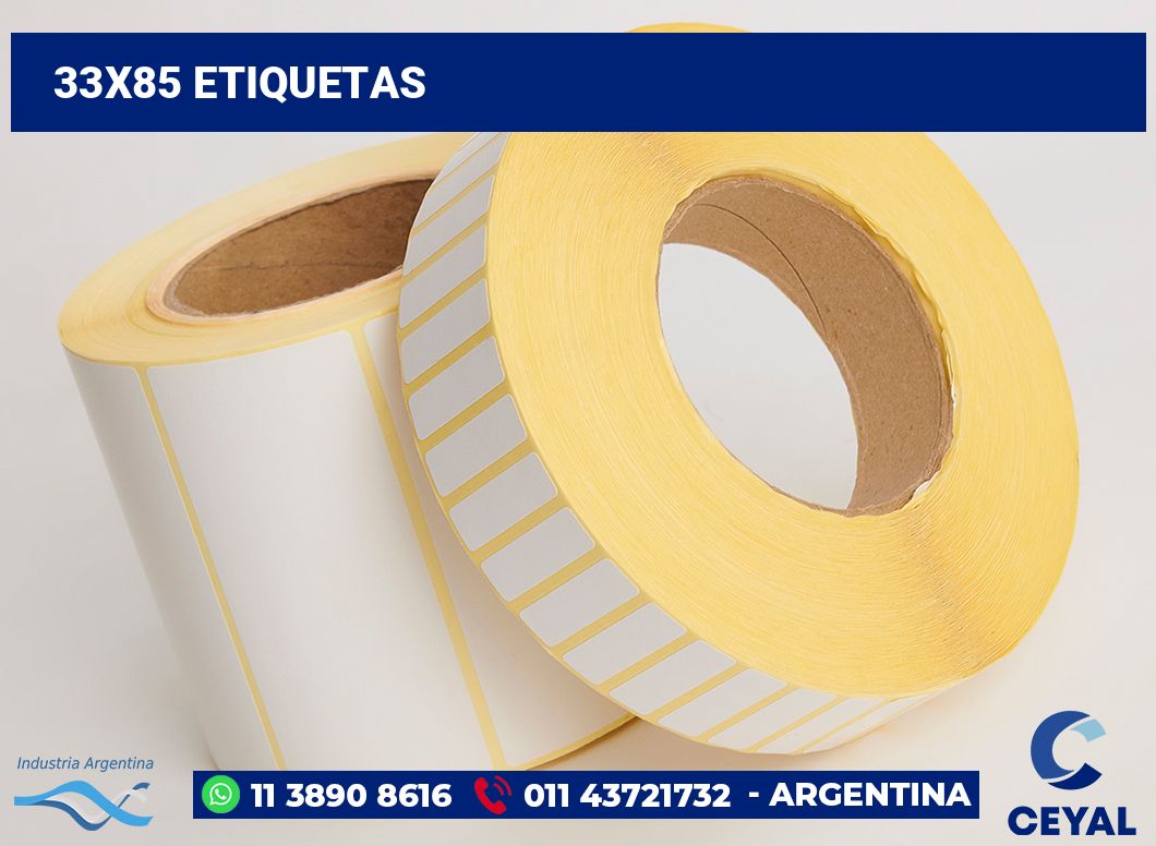 33x85 Etiquetas