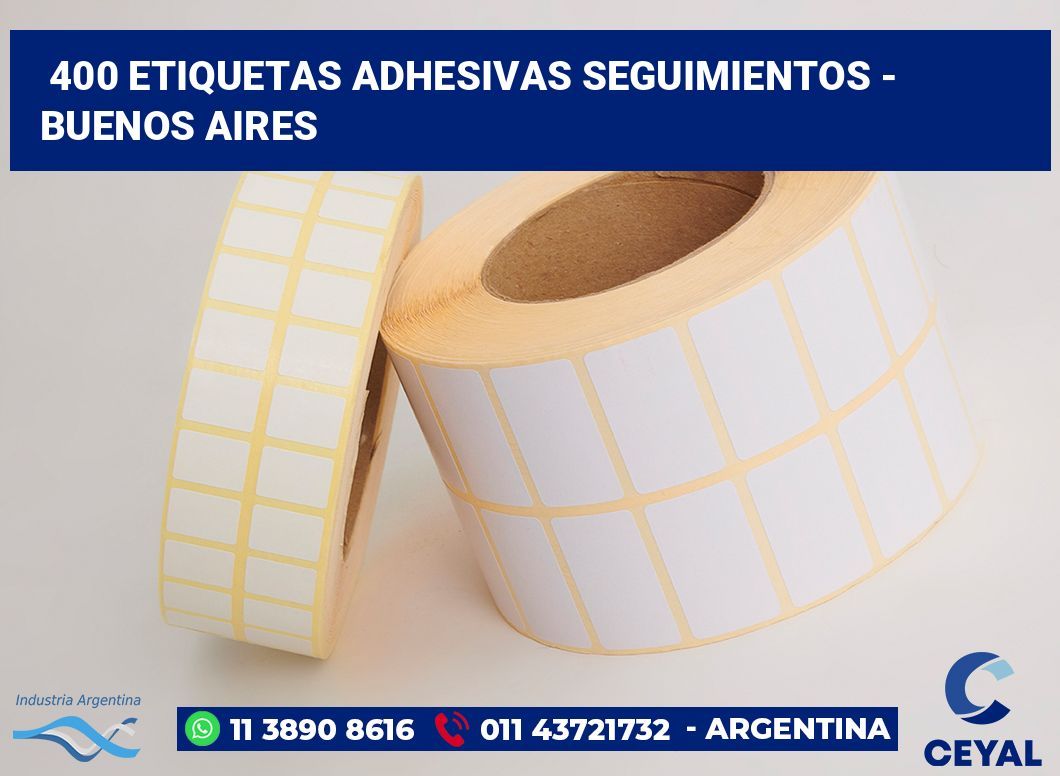400 Etiquetas adhesivas seguimientos - buenos aires