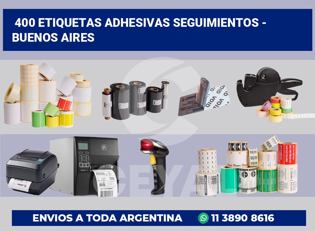 400 Etiquetas adhesivas seguimientos – buenos aires