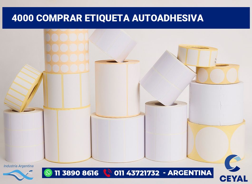 4000 Comprar etiqueta autoadhesiva