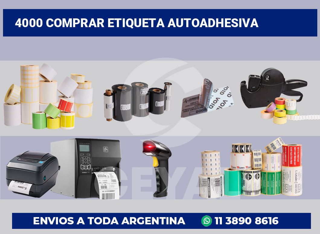 4000 Comprar etiqueta autoadhesiva