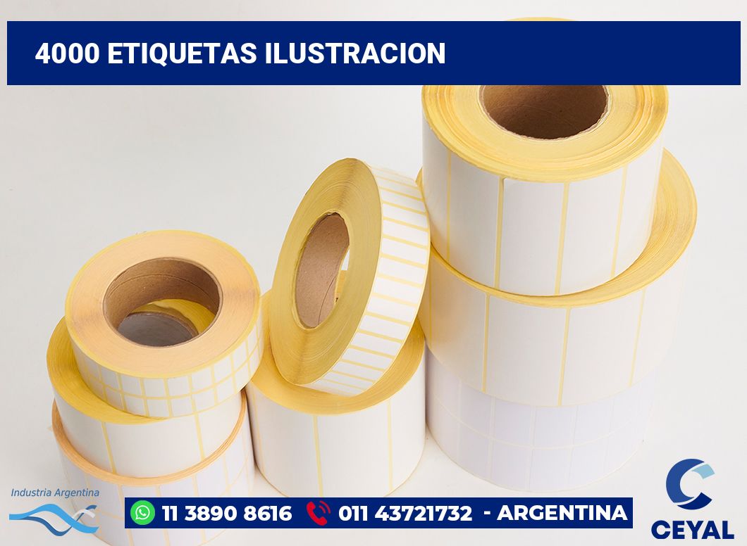 4000 Etiquetas ilustracion