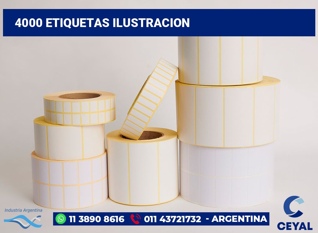 4000 Etiquetas ilustracion