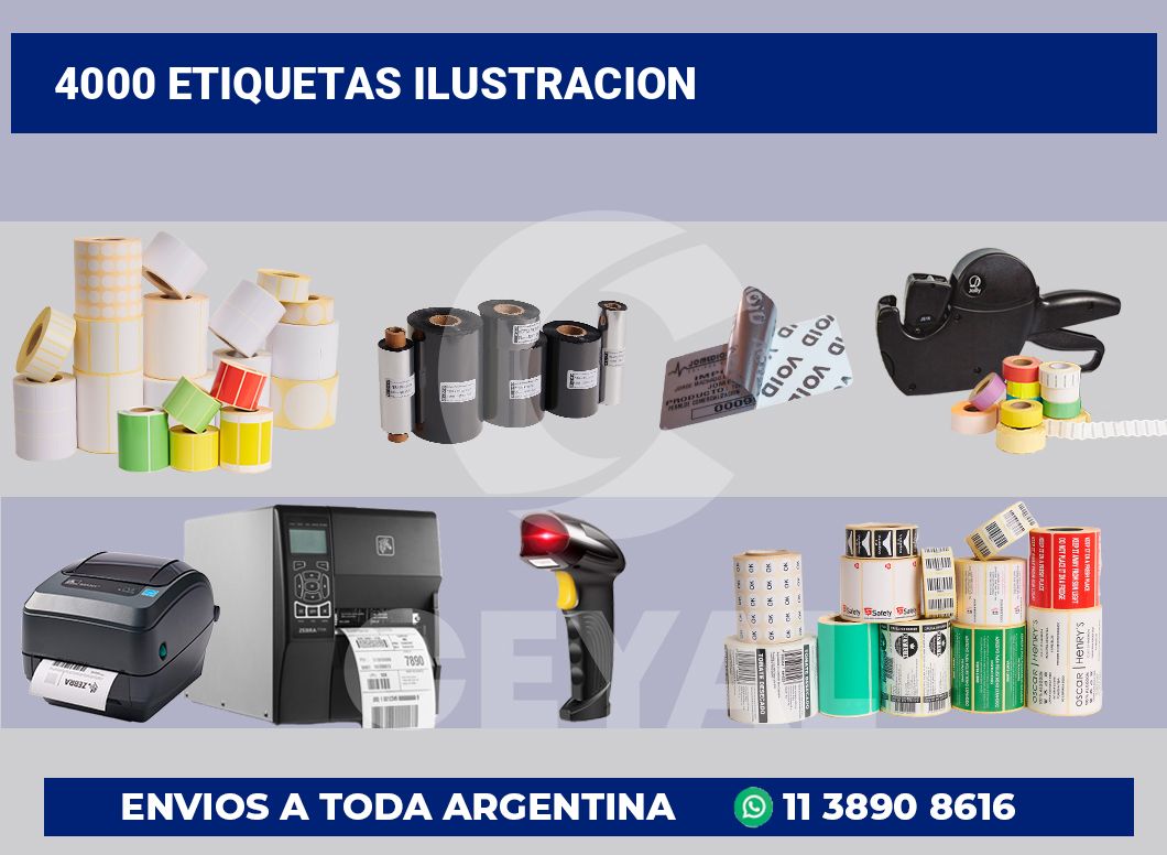 4000 Etiquetas ilustracion
